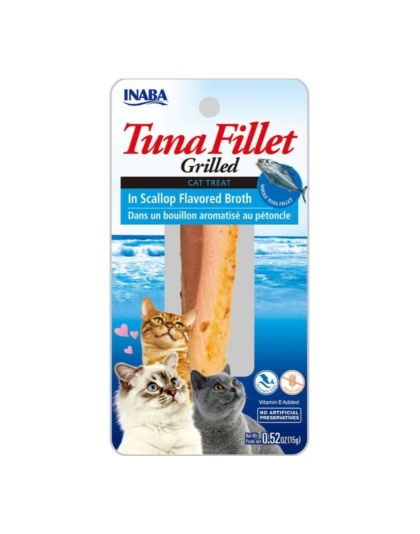 Inaba Tuna Fillet Grilled with Flavored Broth Scallop .52oz. (Case of 6)