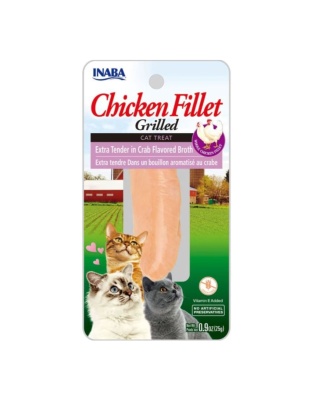 Inaba Chicken Fillet Grilled Xtend with Flavor Broth Crab .9oz. (Case of 6)