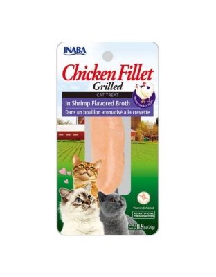 Inaba Chicken Fillet Grilled with Flavored Broth Shrimp .9oz. (Case of 6)