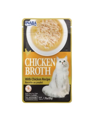 Inaba Chicken Broth Side Dish For Cats Chicken 1.76oz. (Case of 8)