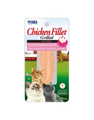 Inaba Chicken Fillet Grilled with Flavored Broth Crab .9oz. (Case of 6)