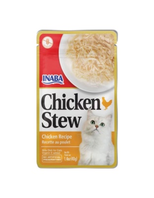 Inaba Chicken Stew Side Dish For Cats Chicken 1.76oz. (Case of 8)