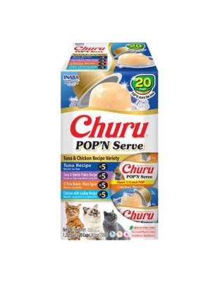 Inaba Churu Pop'N Serve Variety Pack Cat Treat Variety 24.6oz.