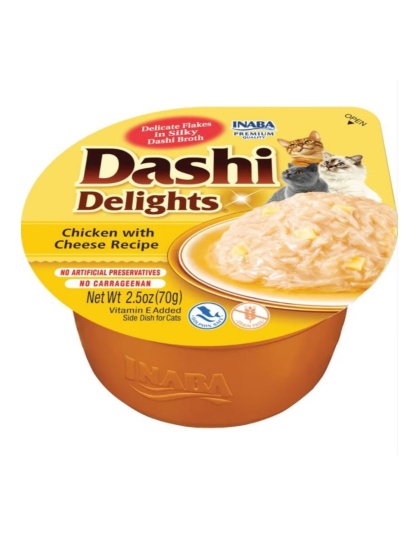 Inaba Dashi Delights Flakes In Broth Chicken/Cheese 2.5oz. (Case of 6)