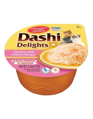 Inaba Dashi Delights Flakes In Broth Chicken/Salmon 2.5oz. (Case of 6)