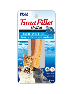 Inaba Cat Grill Fil Tuna/Scalop Broth 0.5Oz/6Ct.