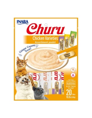 Inaba Cat Churu Chicken 20Ct/5Z Variety Bag