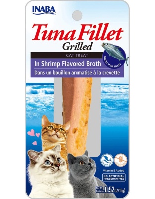 Inaba Cat Grill Fil Tuna/Shrimp Broth 0.5Oz/6Ct.