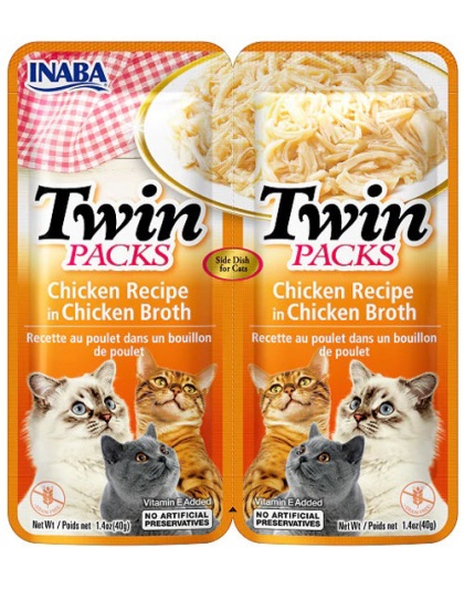 Inaba Cat Twin Pack Chicken in Chicken Broth 2.08oz. (6 Count)