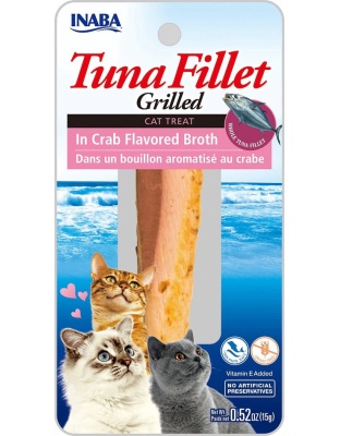 Inaba Cat Grill Fil Tuna /Crab Broth 0.5Oz/6Ct.
