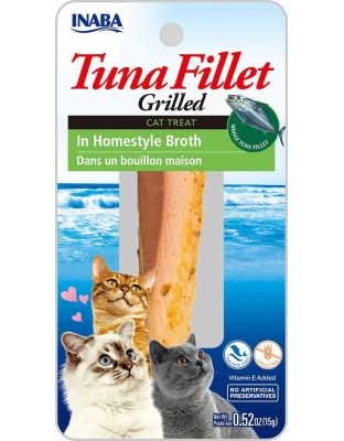Inaba Cat Grill Fil Tuna/Homestyle Broth 0.5Oz/6Ct.