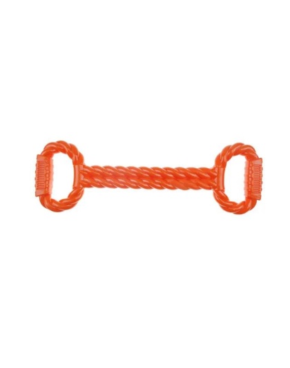 Infinity TPR Tug Toy With Handles Orange 18in.