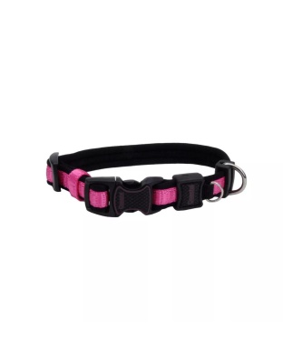 Inspire Adjustable Dog Collar Pink 1 x 14-20in. Medium