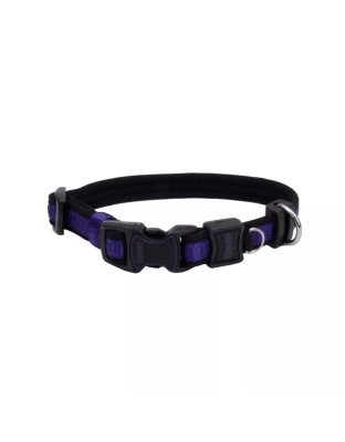 Inspire Adjustable Dog Collar Purple 1 x 14-20in. Medium