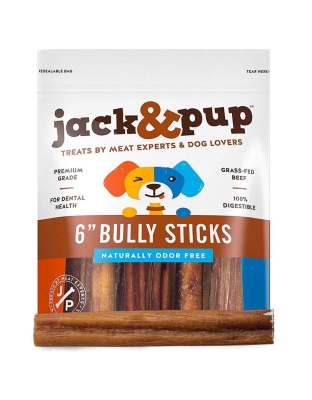 Jack & Pup 6" Bully Stick 1Lb