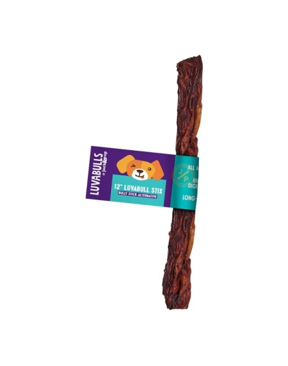 Jack & Pup Dog 12" Luv-A-Bulls Sticks 30 Count Display Box