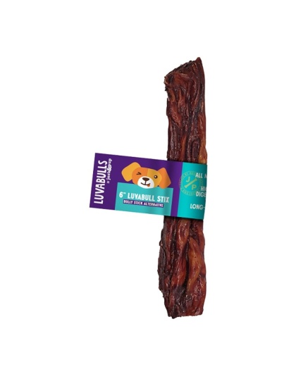 Jack & Pup Dog 6" Luv-A-Bulls Sticks 50 Count Display Box