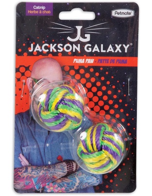 Jackson Galaxy Puma Paw Catnip Toy Purple, Green, Yellow 1ea/One Size, 2 pk