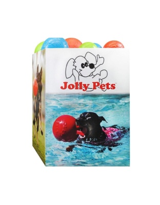Jolly Pets Soccer Ball Dump Bin Assorted 40Pc