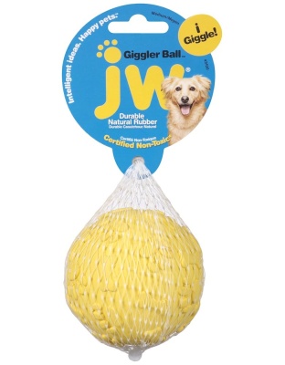 JW Pet Giggler Ball Dog Toy Assorted 1ea/MD