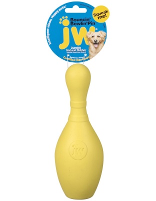 JW Pet Bouncin' Bowlin Pin Dog Toy Assorted 1ea/MD