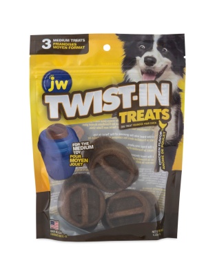 JW Pet Twist-In Treat Refill Chicken 1ea/MD, 3 pk
