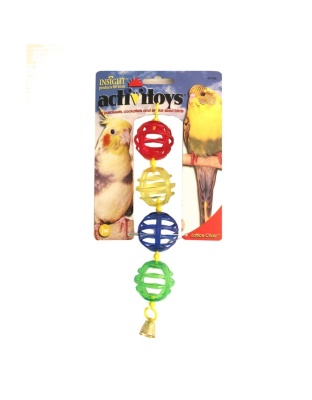 JW Pet ActiviToy Lattice Balls Bird Toy Multi-Color 1ea/SM/MD