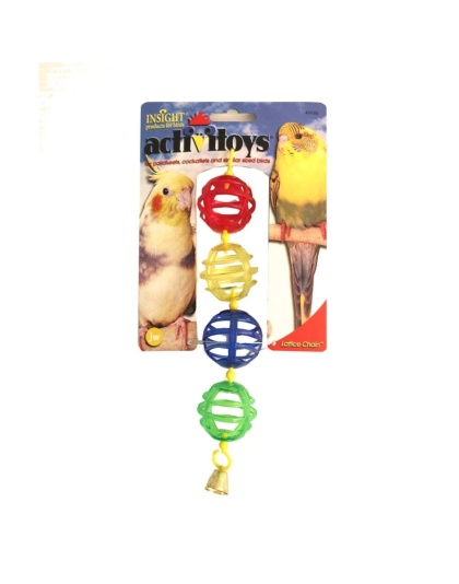 JW Pet ActiviToy Lattice Balls Bird Toy Multi-Color 1ea/SM/MD