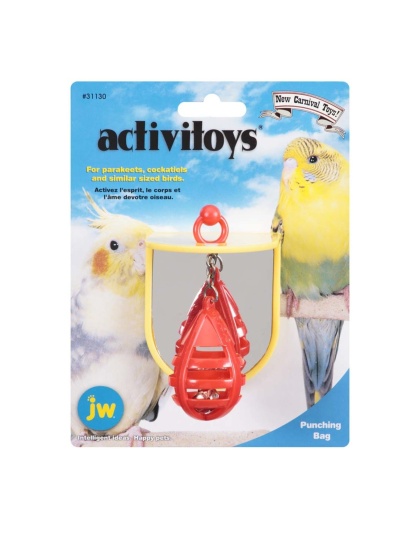 JW Pet ActiviToy Punching Bag Bird Toy Multi-Color 1ea/SM/MD