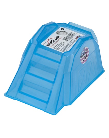 JW Pet Walk Up Barn for Small Animals Blue 1ea/SM