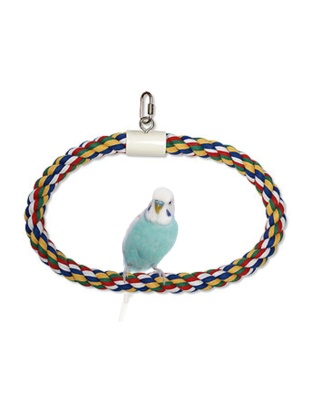 JW Pet Swing N Perch Ring Multi-Color 1ea/LG