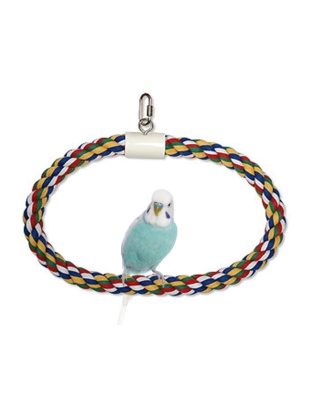 JW Pet Swing N Perch Ring Multi-Color 1ea/MD