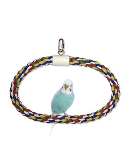 JW Pet Swing N Perch Ring Multi-Color 1ea/MD