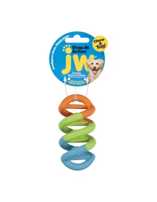 JW Pet Dogs in Action Rubber Dog Toy Multi-Color 1ea/SM