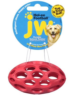 JW Pet Hol-ee Football Dog Toy Assorted 1ea/Mini