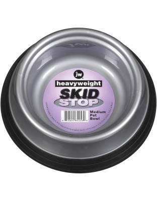 JW Pet Skid Stop Heavyweight Dog Bowl Assorted 1ea/MD