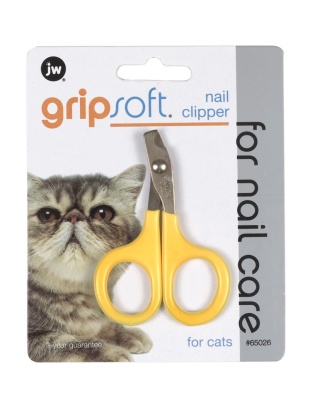 JW Pet GripSoft Cat Nail Clipper Yellow, Gray 1ea/One Size