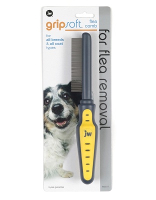 JW Pet GripSoft Dog Flea Comb 1ea/One Size