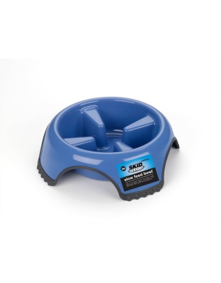 JW Pet Skid Stop Slow Feed Dog Bowl Assorted 1ea/MD