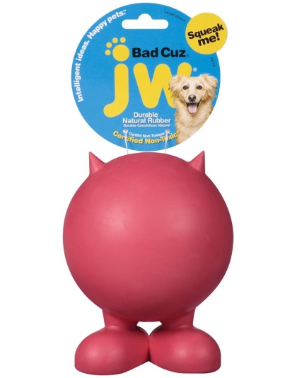 JW Pet Bad Cuz Dog Toy Assorted 1ea/LG