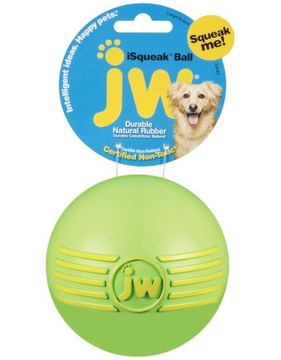 JW Pet iSqueak Ball Dog Toy Assorted 1ea/LG