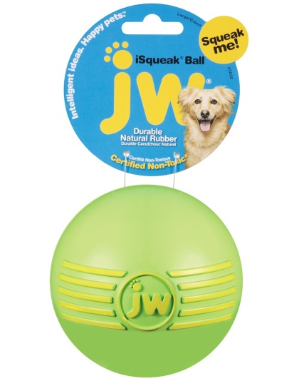 JW Pet iSqueak Ball Dog Toy Assorted 1ea/LG