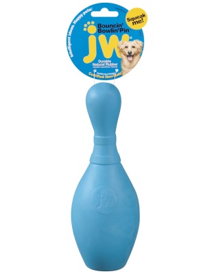 JW Pet Bouncin' Bowlin Pin Dog Toy Assorted 1ea/LG