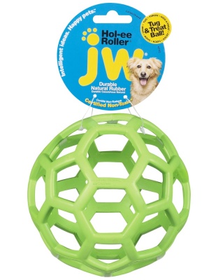 JW Pet Hol-ee Roller Dog Toy Assorted 1ea/LG