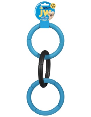 JW Pet Invincible Triple Chains Dog Toy Assorted 1ea/LG