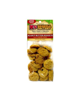 K9 Granola Factory Peanut Butter Carob Nugget Dog Treats 1ea/Mini, 12 oz