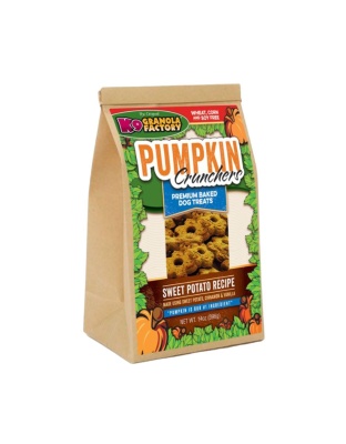 K9 Granola Factory Pumpkin Crunchers Dog Biscuits Sweet Potato w/Carrot & Parsley 1ea/14 oz