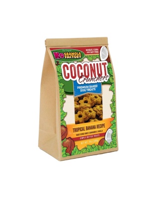 K9 Granola Factory Coconut Crunchers Dog Biscuits Tropical Banana 1ea/14 oz