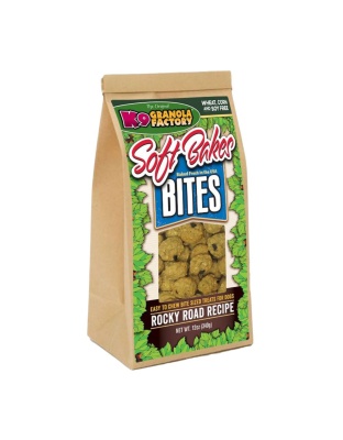 K9 Granola Soft Bakes Bites; Rocky Road Coconut Peanut Butter 12oz.