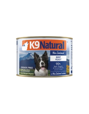 K9 Natural Canned Beef Feast 6oz. (Case of 12)
